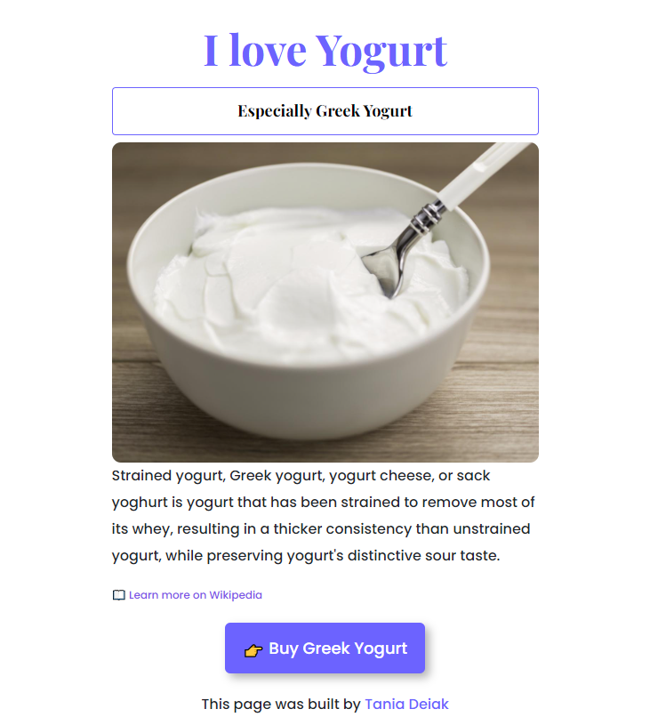 Yogurt project preview